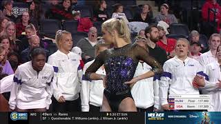 Livvy Dunne First NCAA FX 9.8 LSU at Georgia 720p60 7675K