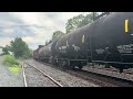 CSX 3121 ES44AH leads CSX M810 at Piscataway