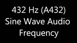 432 Hz Sine Wave Sound Frequency Tone for Tuning A432