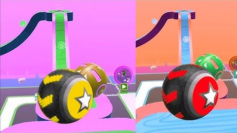 SAME LEVELS NEW SKY ROLLING BALL VS GOING BALL GAME PLAY WALKTHROUGH IOS END ANDROID GAMEP SPEED RUN