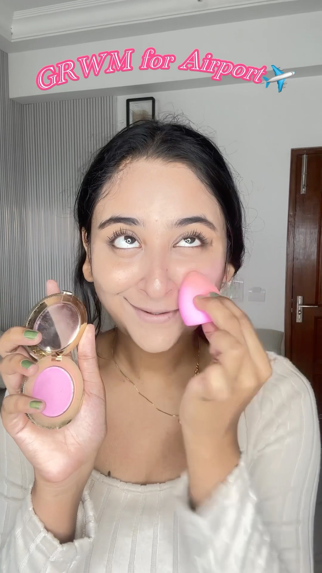 GRWM for Airport ✈️ #minivlog #ytshorts #shorts