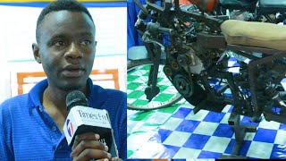 MTANZANIA ABUNI PIKIPIKI INAYOTUMIA INJINI YA PAMPU YA MAJI YA KUMWAGILIA
