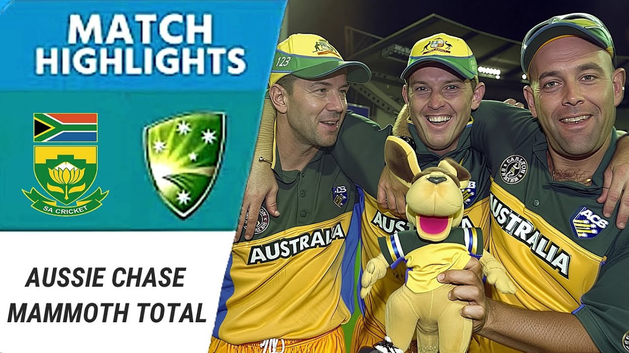 ⁣Australia Pulled Off The Highest Successful Run Chase | Chasing Down South Africa’s Mammoth Total