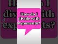 Quotient Rule with Exponents #Shorts