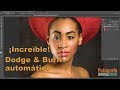 Tutorial de Dodge & Burn automatico en Photoshop. Retoque de retratos