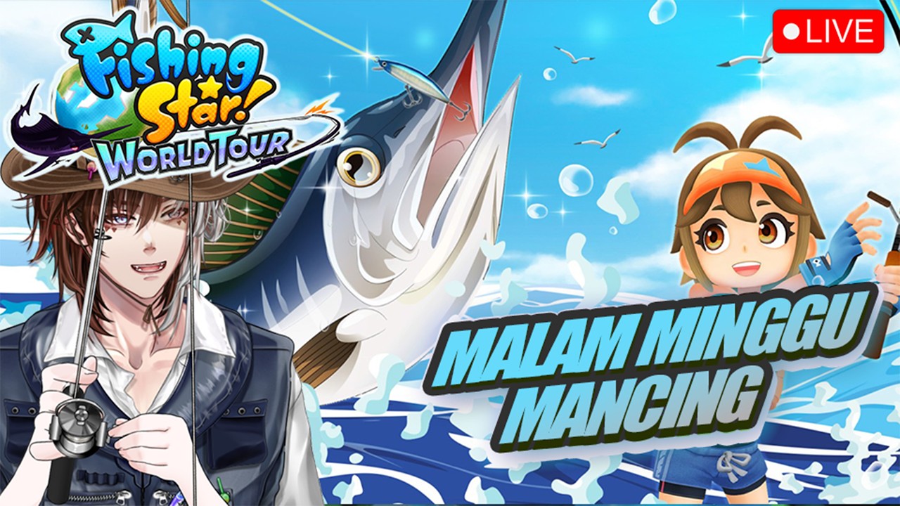 【MALAM MINGGU MANCING】ada orang mancing tengah malam loh ya【Vtuber Indonesia】#live