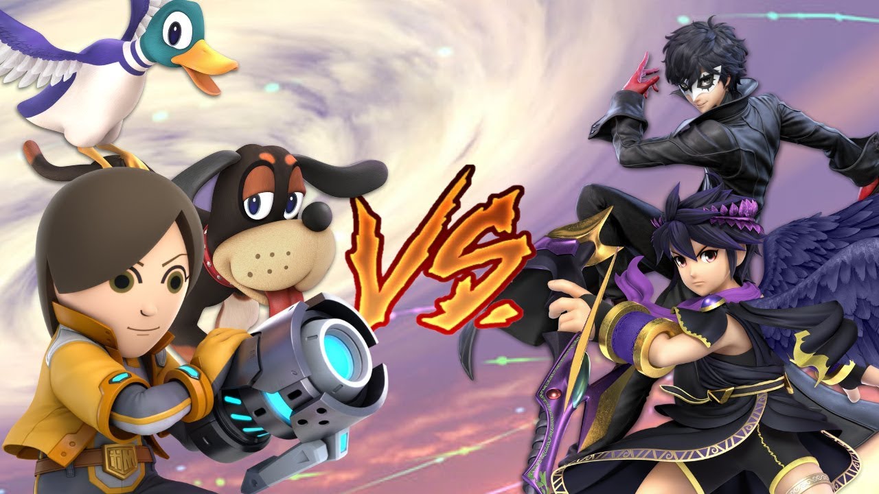 DiaMinGer (Duck Hunt) & Rulsyran (Tireur Mii) VS Hoody Bob (Joker) & C l o u d (Dark Pit)