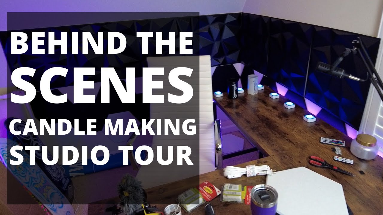BTS: Behind the scenes studio tour and my new candle making set up