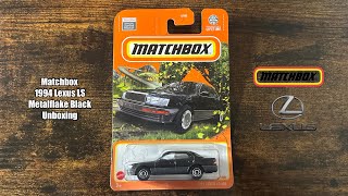 Matchbox 1994 Lexus LS 400 Metalflake Black Unboxing