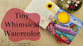 Whimsical Tiny Watercolor Landscape Tutorial for Beginners