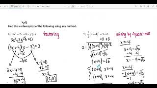 Celebrity Algebra 2A Unit 4 Notes Set 6 Part 2 Profile