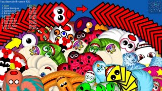 Worms zone io magic gameplay  | red snake | snake game