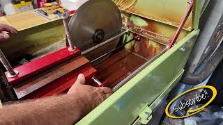 Slab Saw Repair - Sticking sled is back on track!