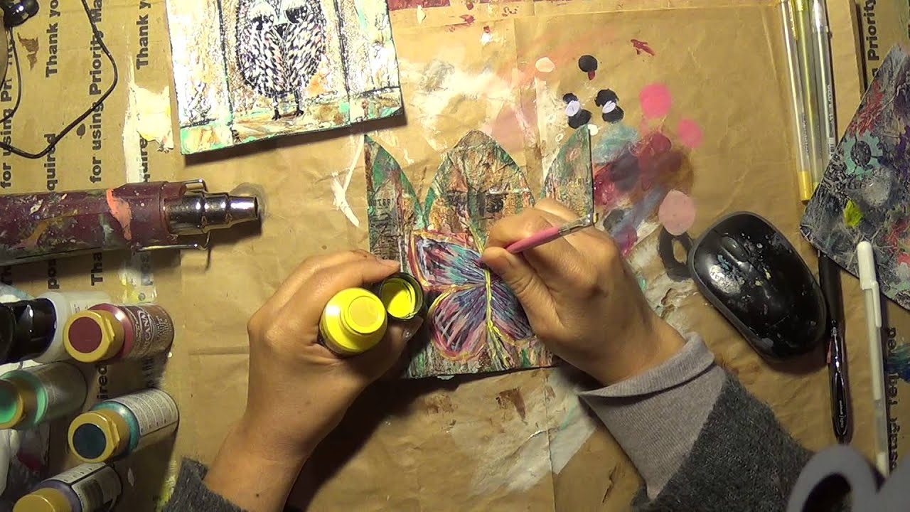 Mixed Media Triptych Part 12