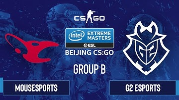 CS:GO - G2 Esports vs. mousesports [Dust2] Map 2 - IEM Beijing 2020 Online - Group B - EU