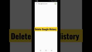Delete google Serach and watch history In 30 seconds😯 #short #youtubeshorts #history #delete