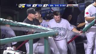 2011/07/23 Bautista's RBI single