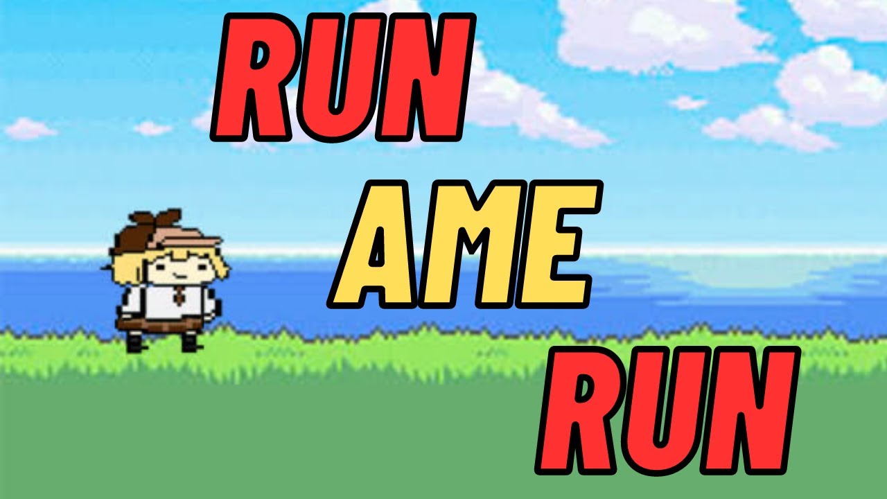 Hololive 粉絲製作的同人遊戲【Run Ame Run】遊玩過程 Game Playthrough - YouTube