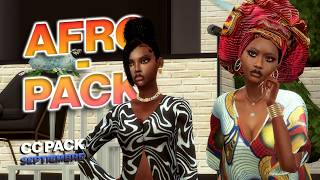 SIMS 4 - (100+ CC ALPHA) AFROPACK 🪘👸🏿 PACK DE SEPTIEMBRE 2024 💅🏿🌍