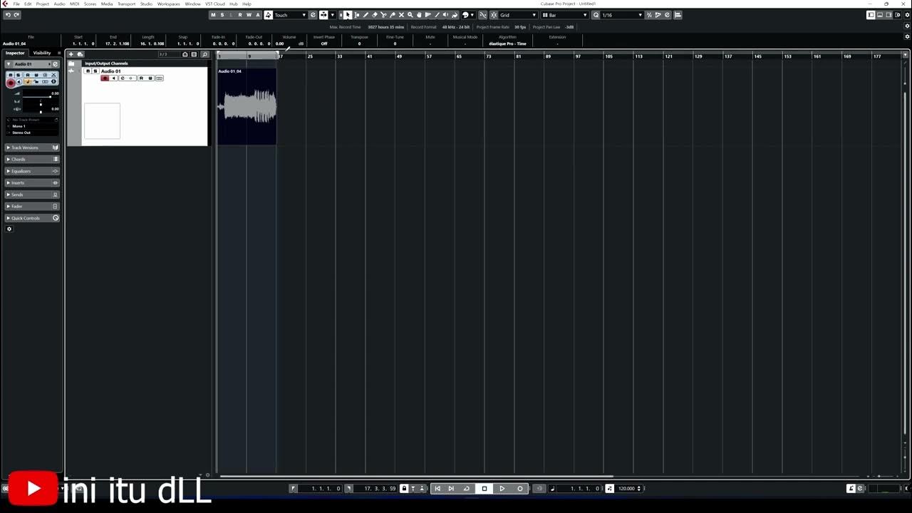 CARA MEMASUKKAN METRONOME DALAM Project lagu saat di export / CUBASE