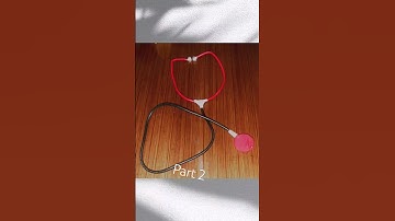 How to make stethoscope at home ||school model #viralshort #viralvideo #trending