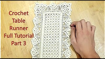Learn How to Crochet TABLE RUNNER and Customize it