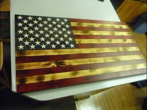 Making A Charred Wood American Flag You - Burned Wood American Flag Diy