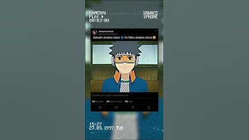 KAKASHI SHADOW CLONE ❤ VS OBITO SHADOW GAME 😅 #anime #shorts #naruto #edit