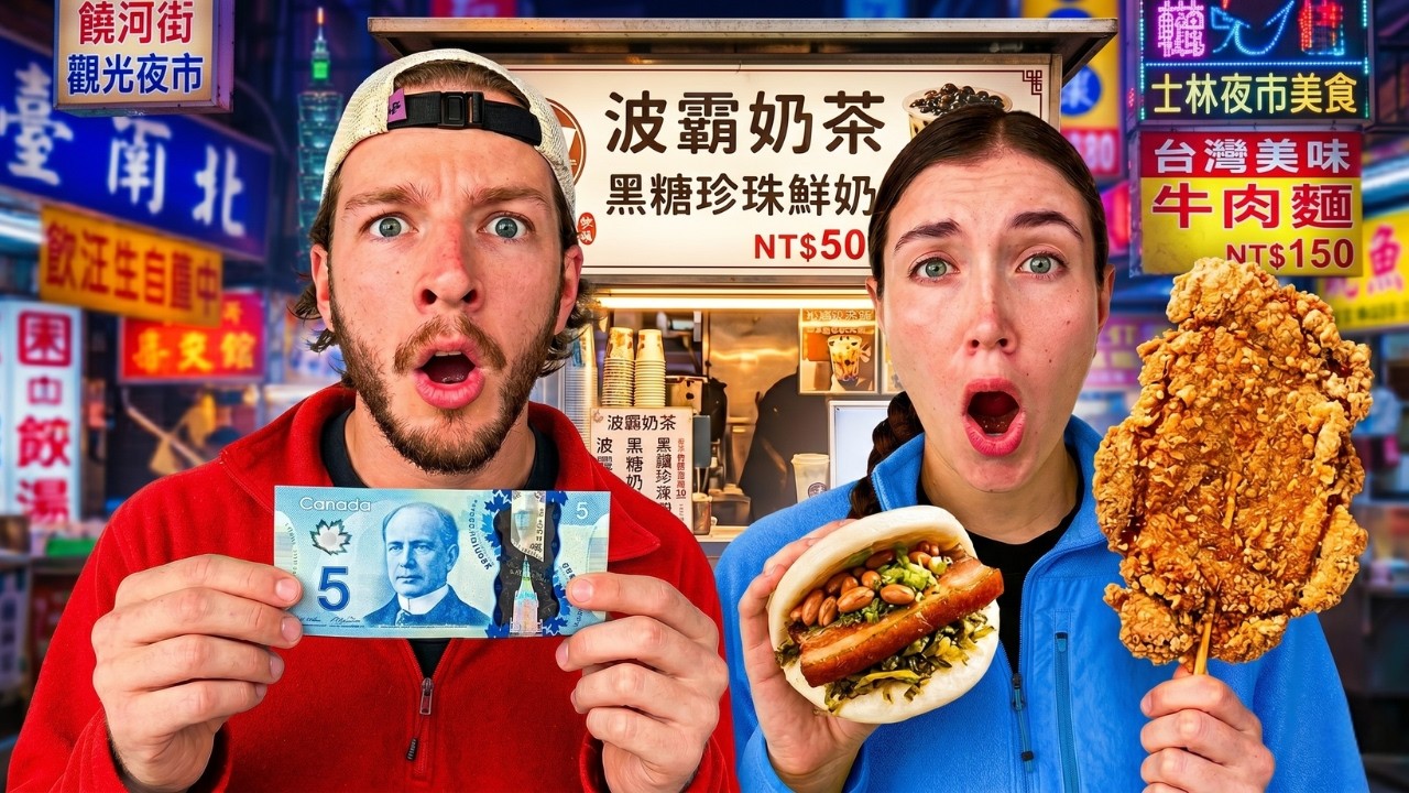 ON TESTE LA STREET FOOD À $5 À TAÏWAN (c'est crazy)