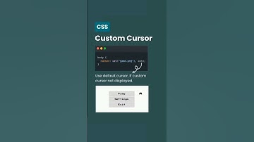 🖱️ Custom CSS Cursor | Unique Mouse Pointer Effects 🚀