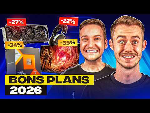 Miniature vidéo 🔥 LE PRIX DES RTX BAISSENT !!🔥Bons plans Pc gamer &amp; tech 2026