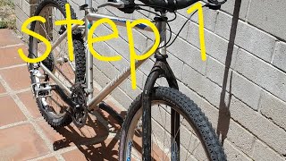 BMX forks on a MTB is Step 1 on getting a RockHopper back on the road