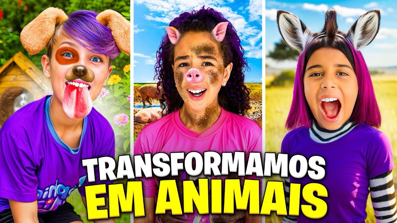IMITAMOS AMIMAIS POR 24 HORAS ! *turma da SOPHIA