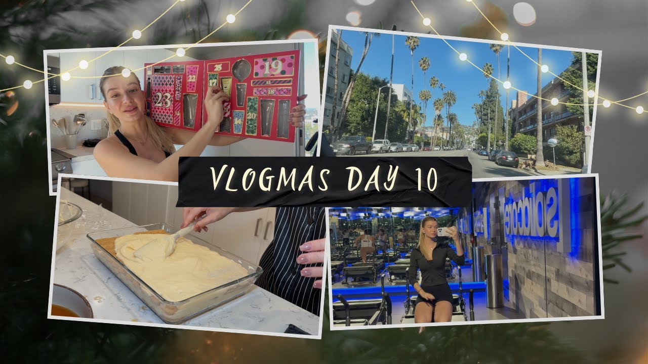 VLOGMAS #10 | Edzés, Sütés, Bevásárlás