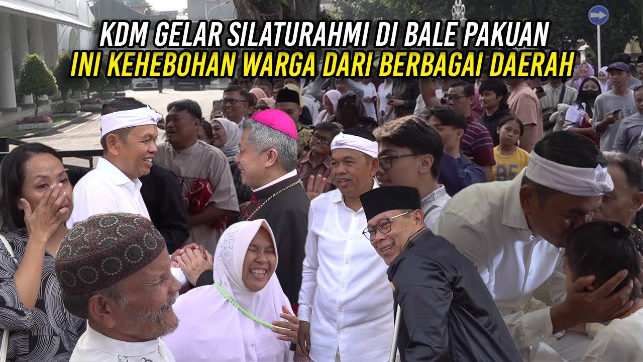 KDM GELAR SILATURAHMI DI BALE PAKUAN | INI KEHEBOHAN WARGA DARI BERBAGAI DAERAH