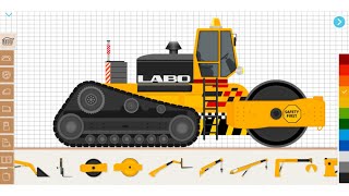 Labo Construction Truck | Giant Road Roller Compactor screenshot 4