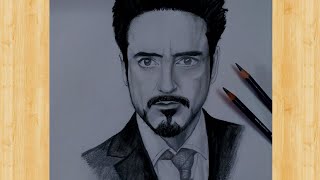 Drawing of  Robert Downey jr|Tony Stark|Timelapse|Artist: Sreyashi Mukherjee|