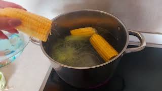 10 Min. Corn On The Cob Cooking