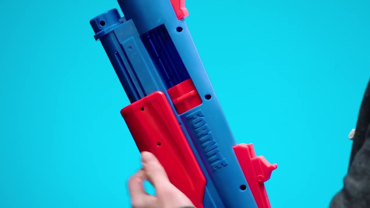 Nerf Fortnite Pump SG - Pump Action Mega Blasting - blaster med 4 Nerf Mega  darts F0318 - YouTube