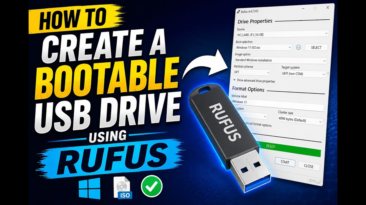 How to Create a Bootable USB Drive Using Rufus - Step-by-Step Guide ...