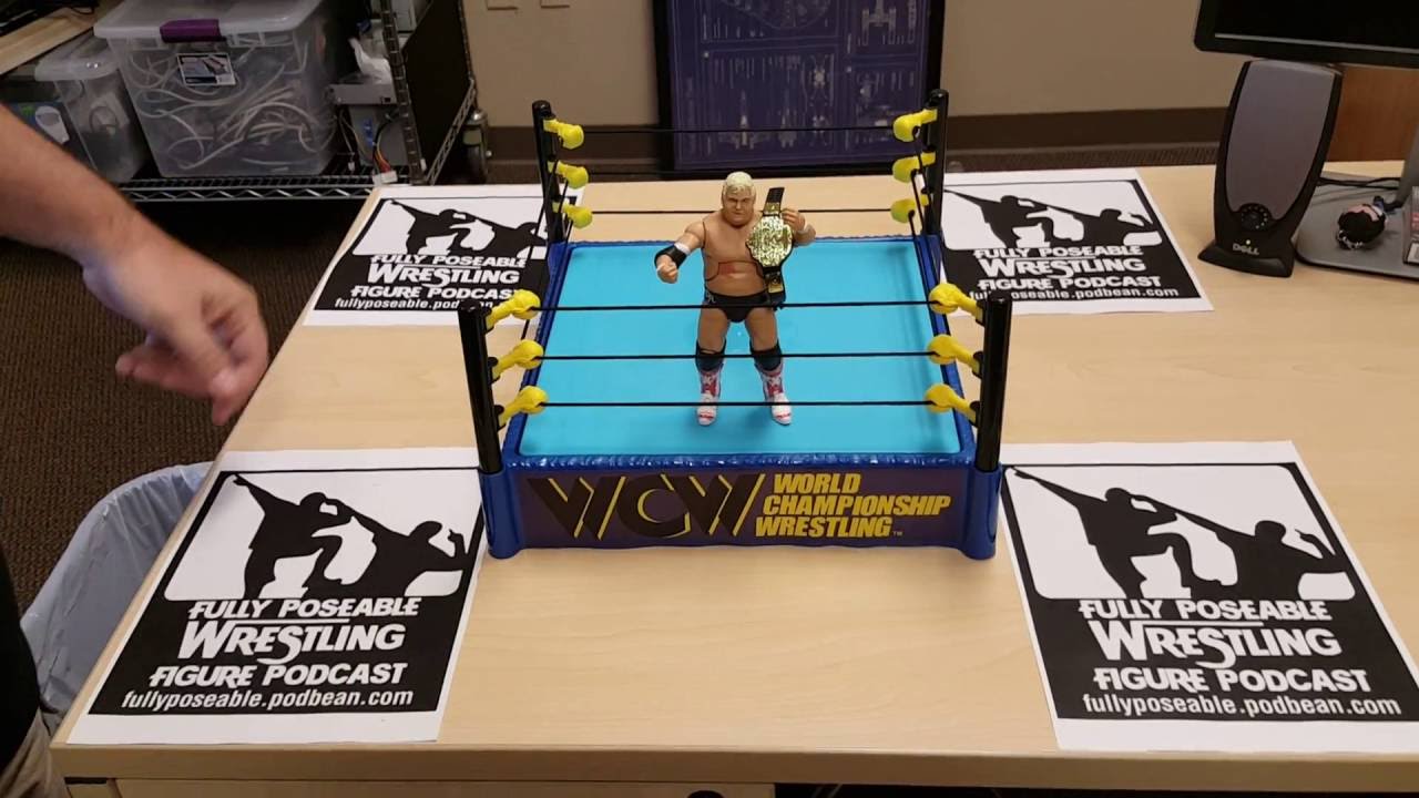 WWE Wrestling Hall of Fame Retro WCW Ring Exclusive Playset Dusty Rhodes Figure