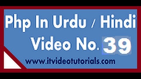 Php tutorials in urdu & hindi how to make table in xampp database
