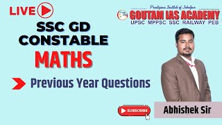 SSC GD CONSTABLE - MATHS - Previous Year Papers