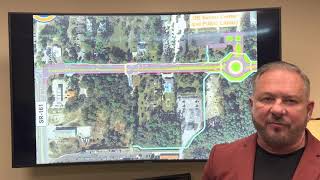 Mayor Tony Kennon explains reasoning behind &#39;infamous roundabout&#39; on East Canal Road.