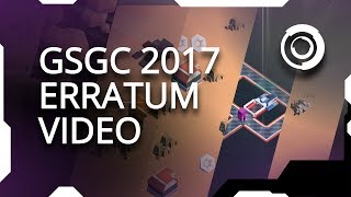 Summer Gamedev Challenge 2017 Erratum