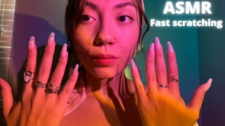 ASMR fast aggressive textured scratching