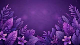 Purple Floral Frame Border Seamless Loop 4K No Copyright screenshot 1