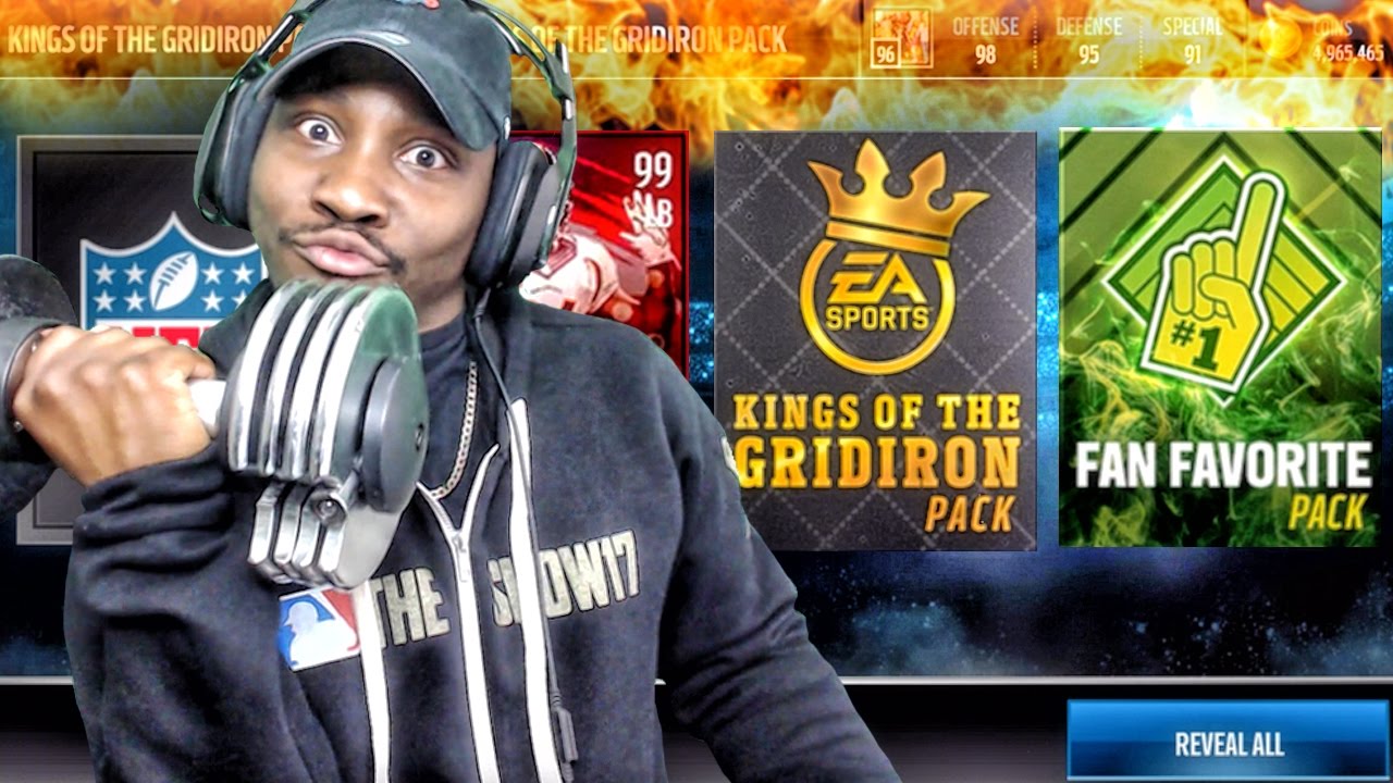 KINGS OF THE GRIDIRON & FAN FAVORITE PACK OPENING! Madden Mobile 17 Gameplay Ep. 30 qjb nba