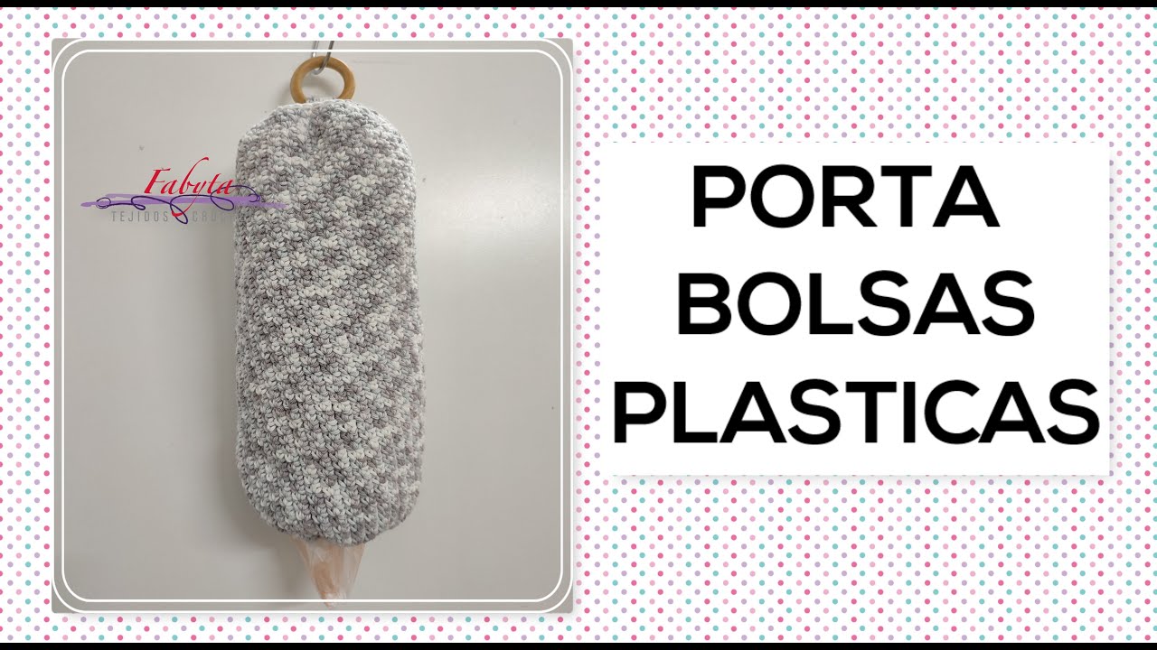 Porta bolsas de plastico en crochet o Bolsero 