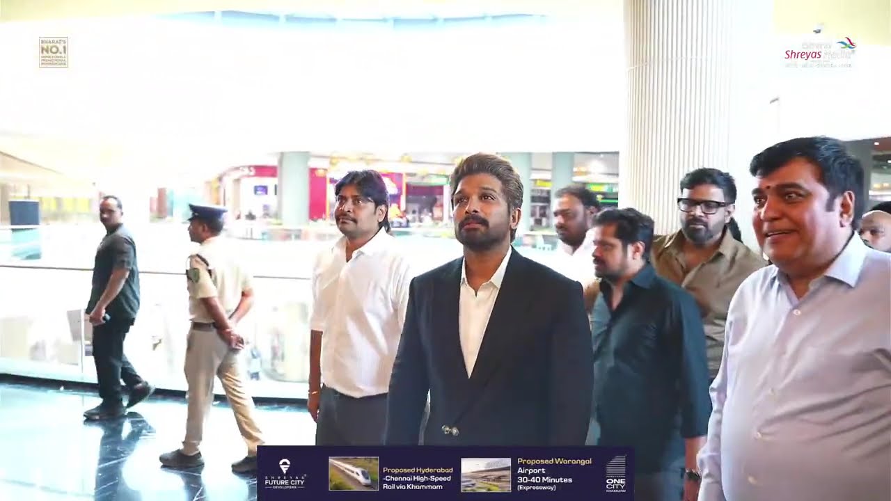 Icon Star Allu Arjun Grand Entry at AAA Cinemas Grand Opening Event @ Vizag | Shreyas Media